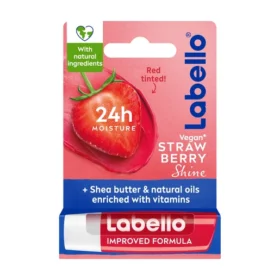 Labello Labello, Lip Balm, Red, 24H Moisture, Strawberry Aroma - 4.8 Gm