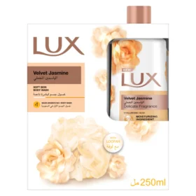 Lux Lux, Body Wash Velvet Touch 250 Ml + Loofa - 1 Kit